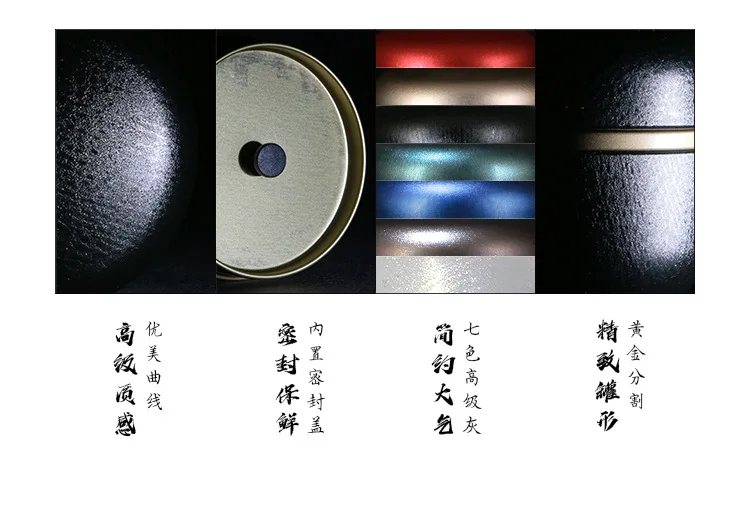 Высококлассная креативная японская общая герметизация маленькая металлическая чайная банка Мини Портативная круглая дорожная банка упаковочная коробка железная коробка