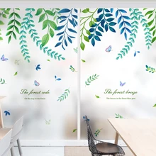 Витражная пленка на Окно Матовая непрозрачная стеклянная наклейка для конфиденциальности домашний декор цифровая печать BLT1624 летний ветер