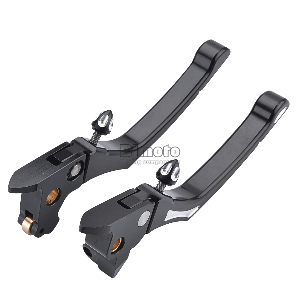 BJMOTO CNC Adjustable Motorcycle Brake Clutch Levers For Harley Touring Models-later Motocross with hydraulic Clutch