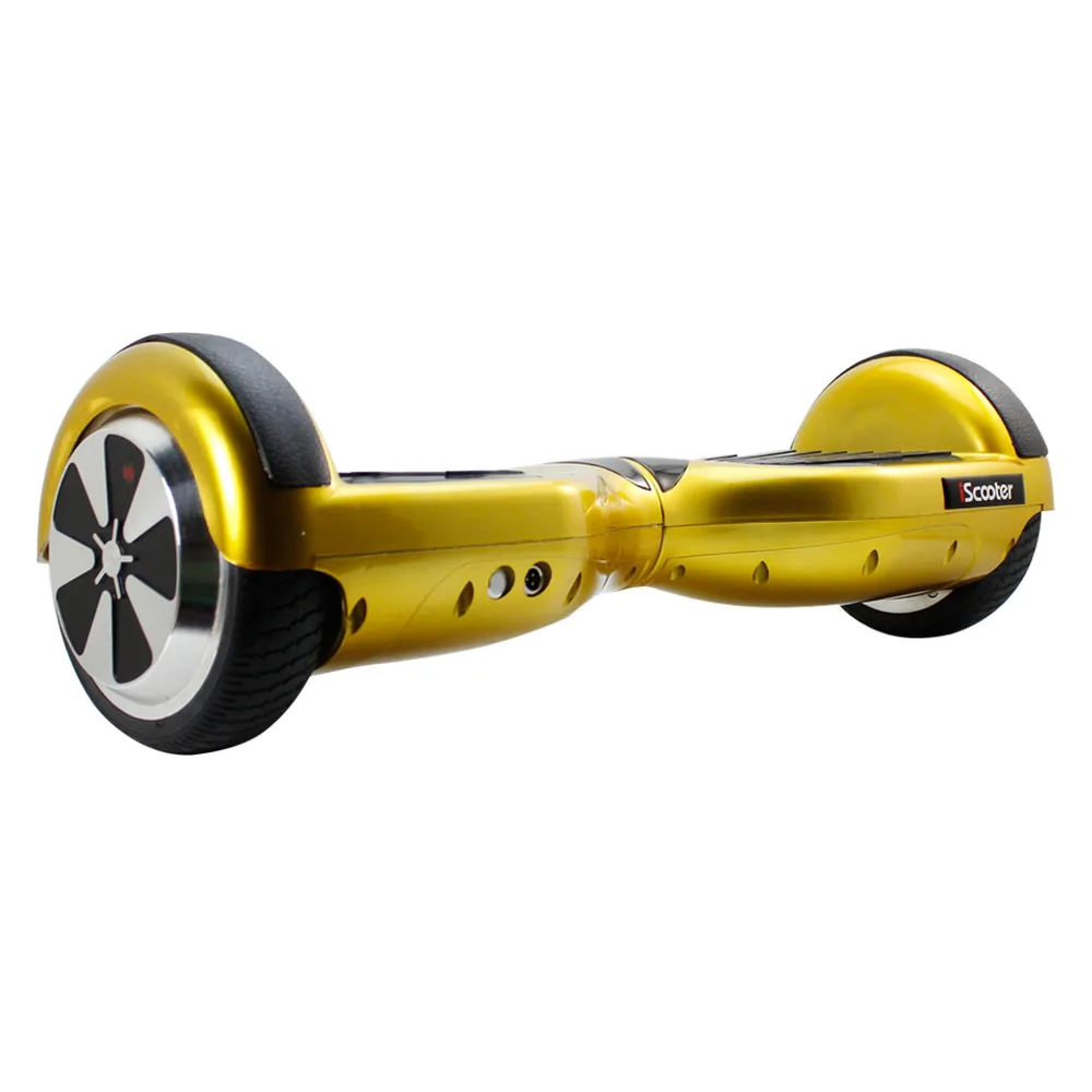 IScooter 6,5 дюймов 2 колеса скутер электрический Ховерборд с Bluetooth сумка для переноски самобалансирующийся скутер - Цвет: Gold