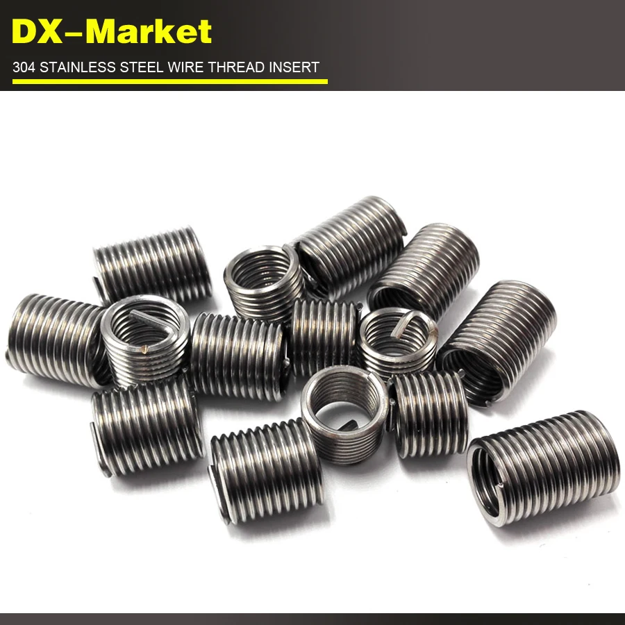 50pcs Stainless Steel Thread Insert Set Installment Tool Kit 1 4 unc 1 5d Bolt Thread Repair Insert Screw Thread Insert 50pcs Stainless Steel Thread Insert Set Installment Tool Kit 1 4 unc 1 5d Bolt Thread Repair Insert Screw Thread Insert