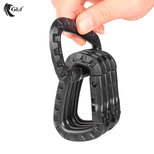 Mosquetón táctico Molle para grillete EDC, Clip de anillo en D, llavero de  bloqueo, accesorios de escalada y montaña, 3 uds. - AliExpress