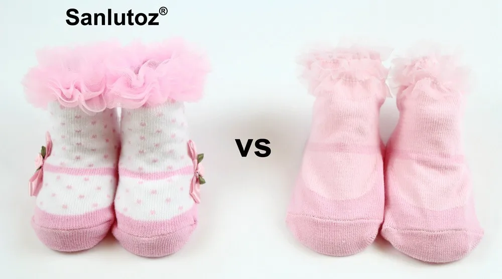 Sanlutoz/детские носки для девочек, носки для новорожденных принцесс, детские носки, праздничные подарки на день рождения для маленьких девочек, Мода для детей 0-12 месяцев