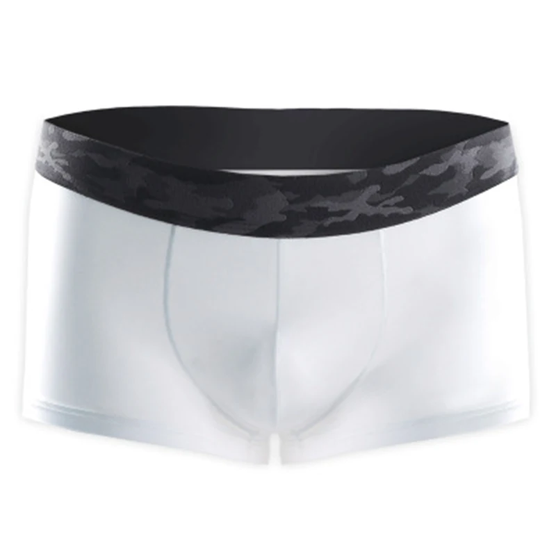 

New Men's Boxer Sexy Airline Ice Silk Seamless Thin Section Transparent Boxer Male