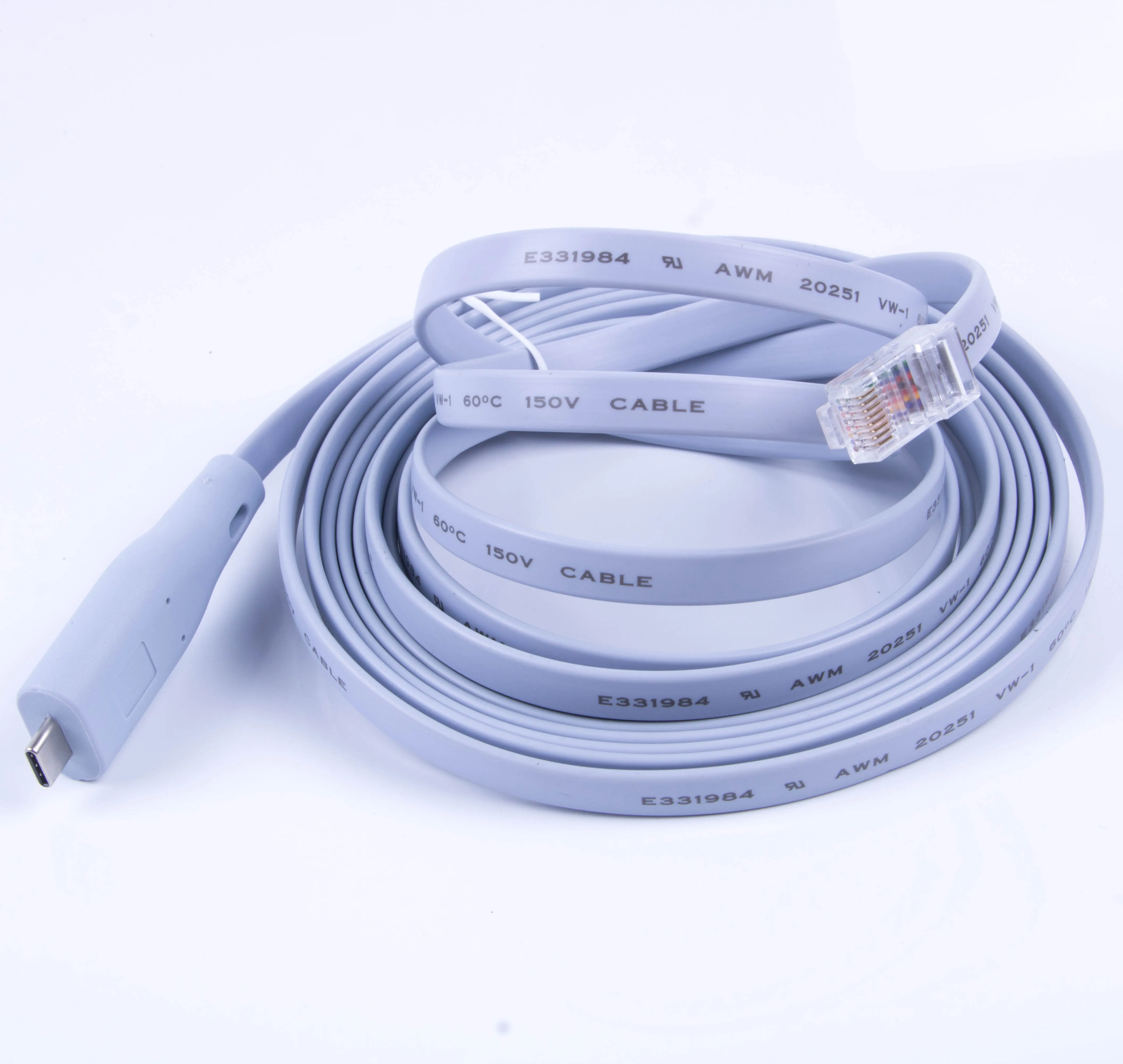 Console Cable USB 6FT FTDI Type-C to Rj45 RS232 For Windows 8/7 Vista MAC Linux Cisco Extension 6ft 12ft Cable