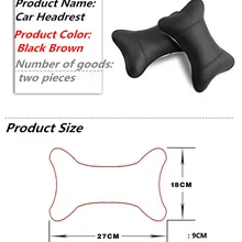 2 шт. автомобильный Стайлинг, Автомобильная подушка для шеи из искусственной кожи, подушка на голову для Renault clio megane 2 3 captur logan kadjar laguna 2 fluence dus, аксессуары