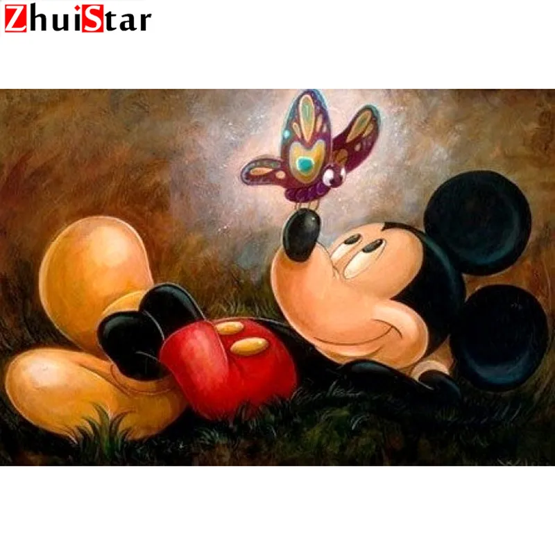 

5D DIY Diamond Painting Full Display cartoon Cute mouse Diamond Embroidery Full Square Mosaic Picture Of Rhinestone Decor XY1