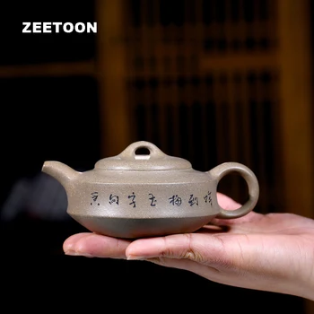 

190cc Authentic Yixing Teapot Plum Han Jun Pot Chinese Health Teaware Purple Clay Tea Set Tea Pot Tea Maker Vintage Home Decor