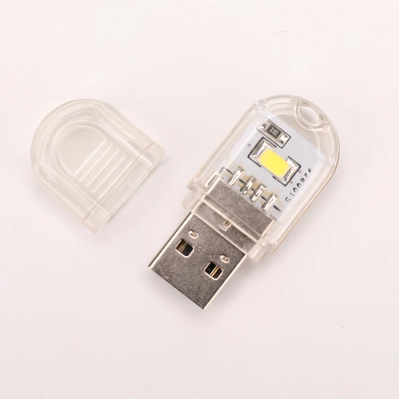 1Pcs Mini 2 LEDs USB 5V LED Night Light Desk Book Reading Lamp Camping Bulb Children's Gifts For Mobile Charger Laptops