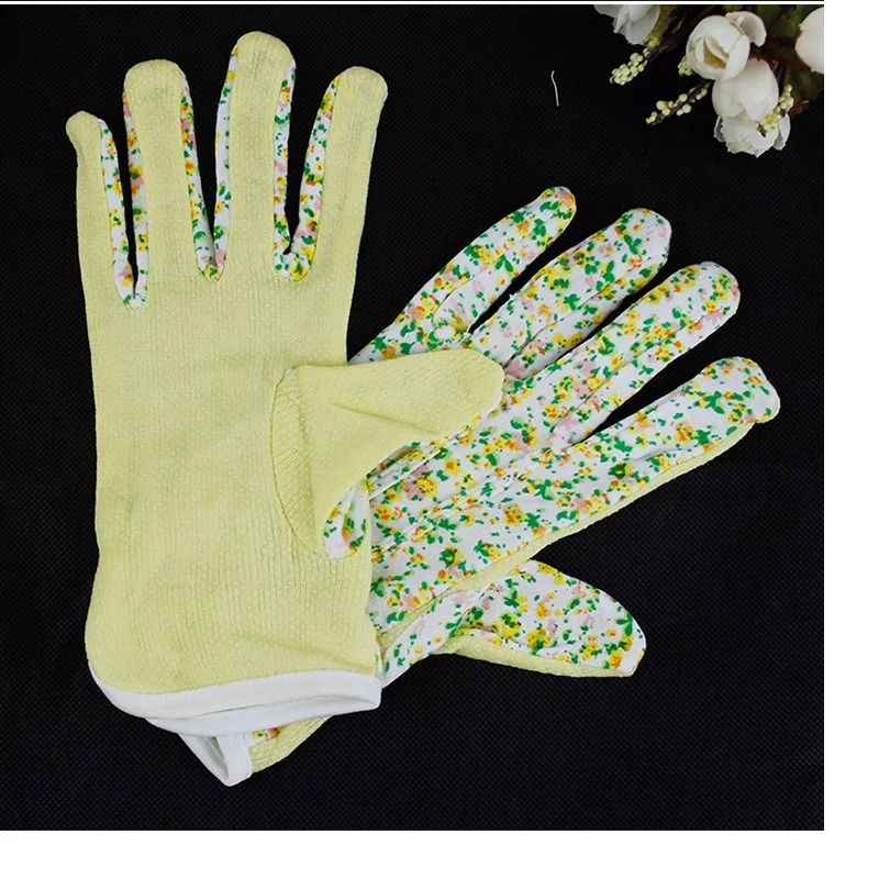 100 пар, хлопок, противоскользящие, для личной безопасности на рабочем месте, мягкие трикотажные женские перчатки для работы в саду,, WA0592