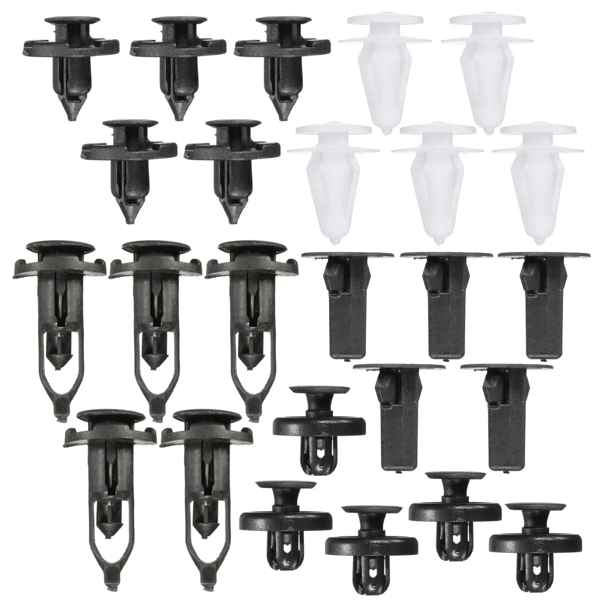 25pcs Car Trim Bumper Panel Wheel ARrch Cover Fender Splash Guard Clips