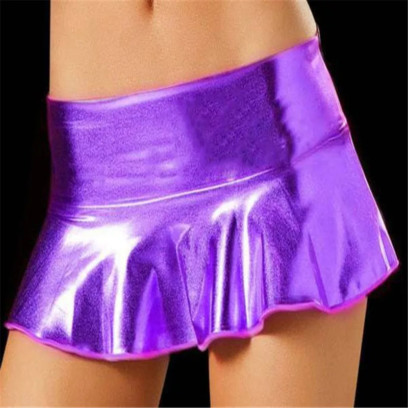 Sexy Fun Club Clothes Patent Leather Mini Short Skirt Skirt Skirt Skirt Shortskirt Sexy Aliexpress