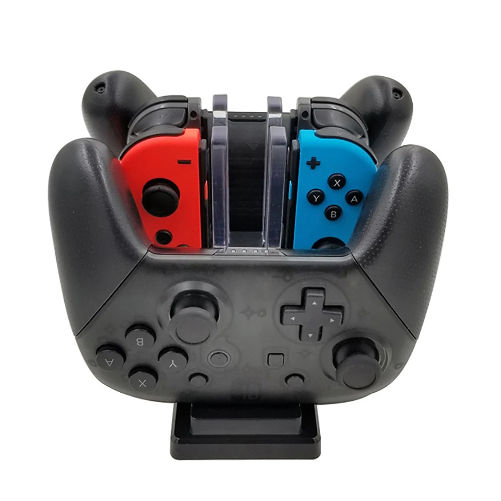 iBen USB Charging Dock 6 in 1 Station Holder Stand Bracket For Nintend Switch Pro Joy-Con Controller Charger LED Indication (3)
