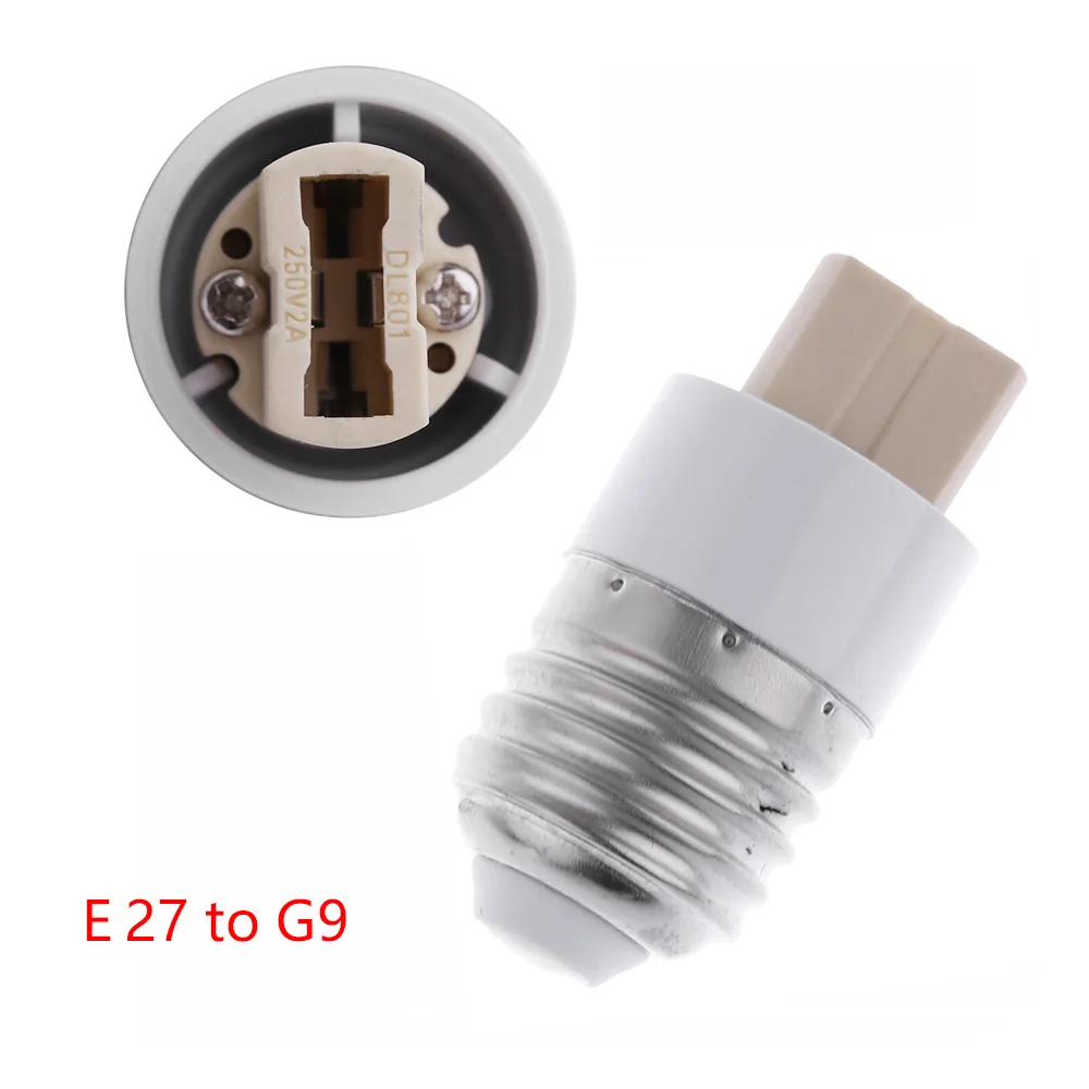 

1Pcs Led Lamp Bulb Base Conversion Holder Converter Socket Adapter E27 to G9 Converter Fireproof Material For Home Light