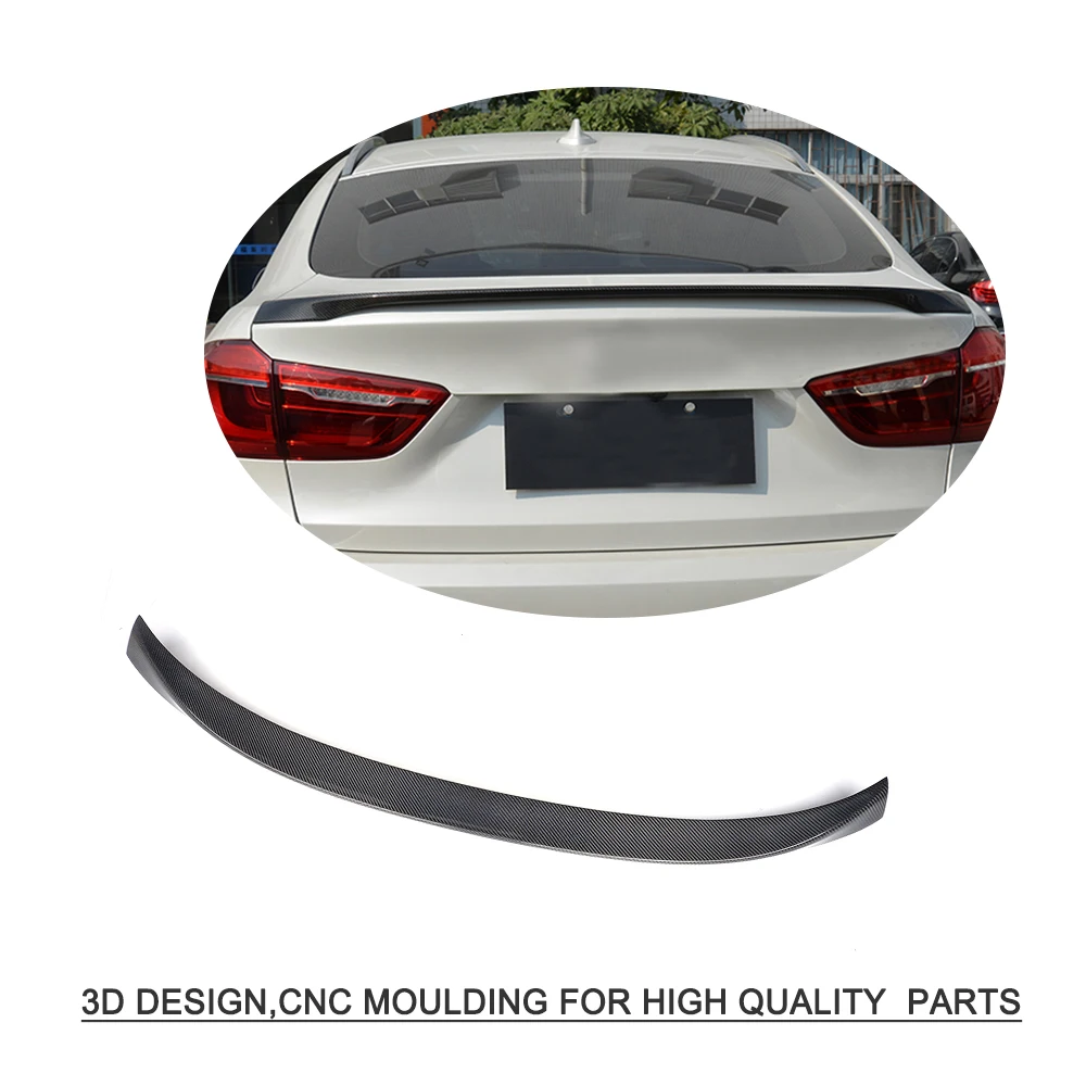 Спойлер на багажник из углеродного волокна для BMW X6 F16 2015 2016 2017|trunk spoiler|rear trunk