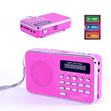 Portable HiFi Card Speaker Digital Multimedia Loudspeaker Portable Rechargable FM Radio MP3 Audio Music Player