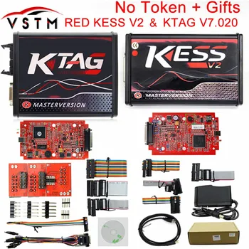 

Red KESS V5.017 SW V2.23 V2.47 No Token Limit Kess V2 5.017 KTAG OBD2 Manager Tuning Kit Best Cars Trucks ECU Programmer