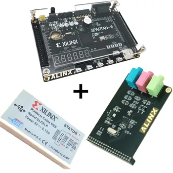 

Xilinx spartan 6 FPGA kit FPGA spartan 6 XC6SLX9 development board + Platform USB Download Cable+ WM8731 Audio Module XL016