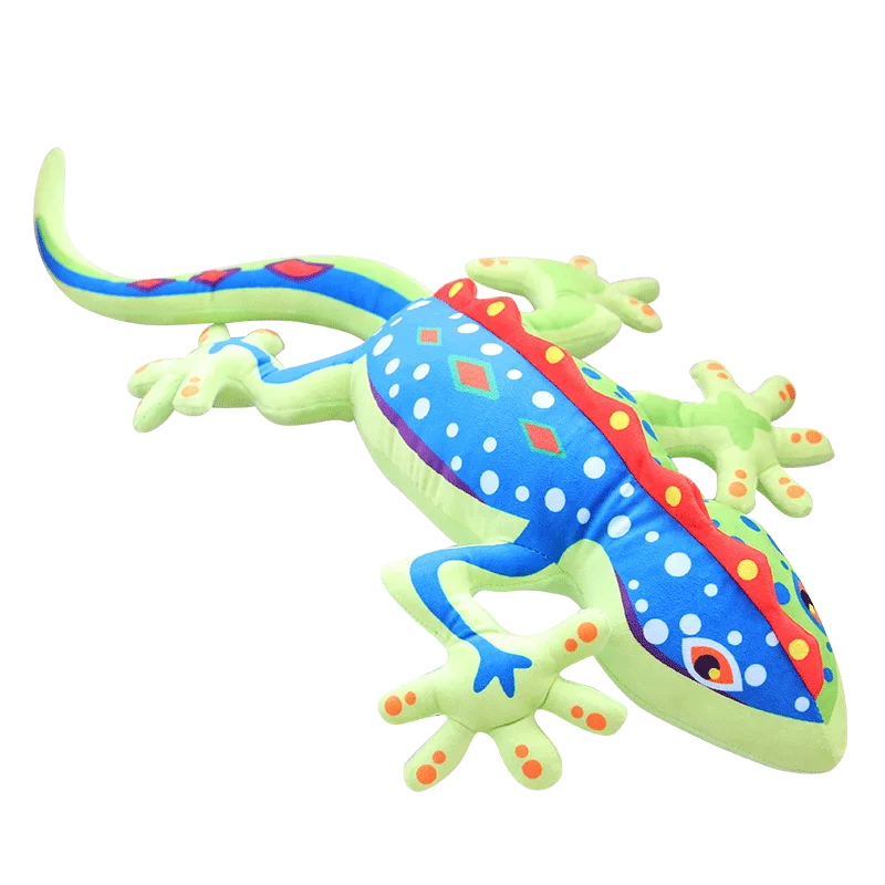 

creative multisize 50cm 80cm 20cm stuffed wild animal gecko plush toys house wall lizard dolls for newborn baby shower presents