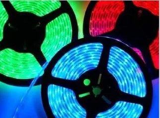 Водонепроницаемая светодиодная полоса 3528 RGB 5 м 300SMD + контроллер 24 клавиши адаптер