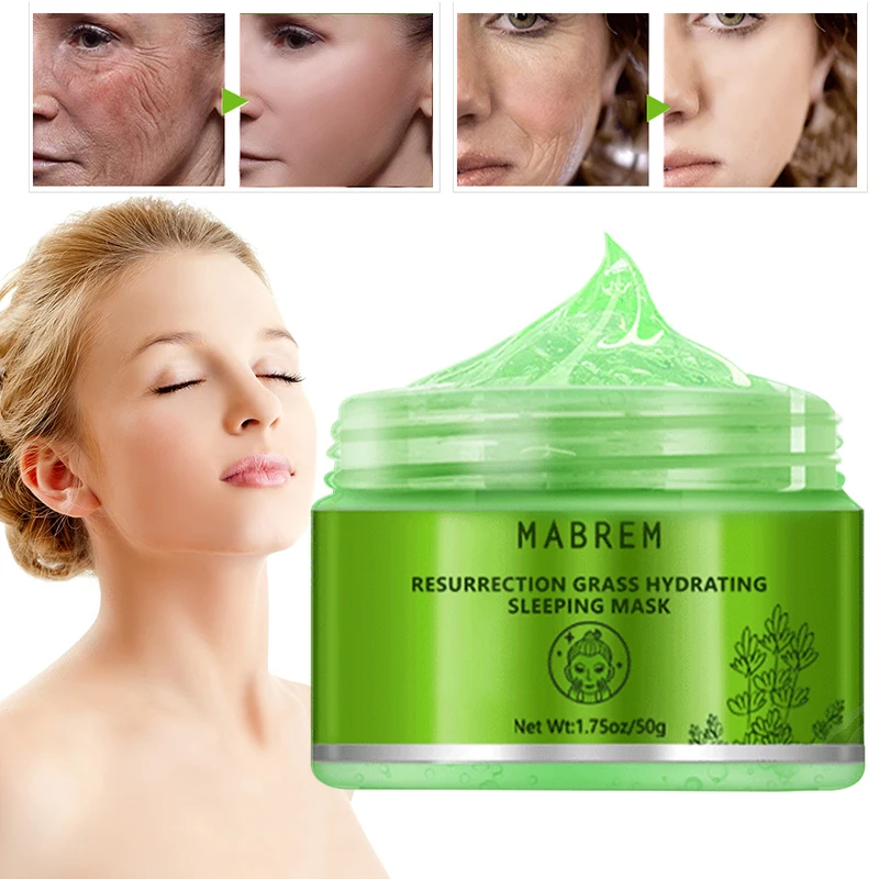 

50g Revitalizing Grass Moisturizing Sleeping Mask Treatment Anti-Aging Moisturizing Whitening Sleeping Mask New and Hot TSLM1