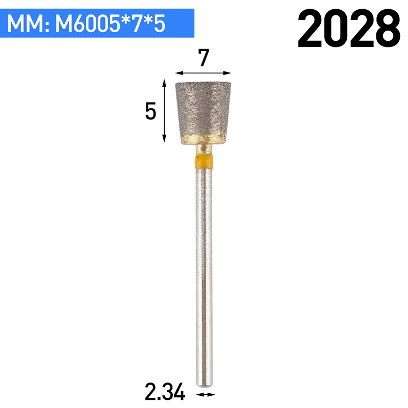 HUHAO 1 шт. наждачные головки для шлифовки вращающихся инструментов Dremel каменная головка для очистки труб шлифовальная машина Dremel Аксессуары для резьбы - Цвет: 2028
