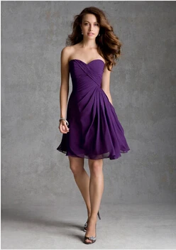 2017 New Arrival Best Quality Free Shipping Short Dress Lace Up 2017 New Arrival Best Quality Free Shipping Short Dress Lace Up Vestidos De Tail Chiffon Purple