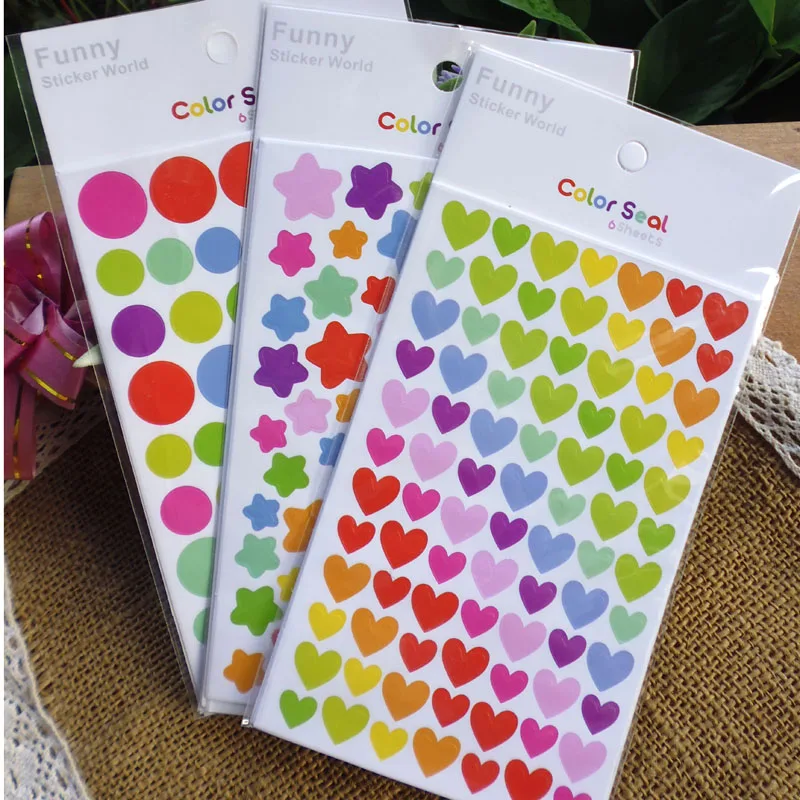 Wholesale Cute Small Heart Sticker Index sticker Seal sticker Gift