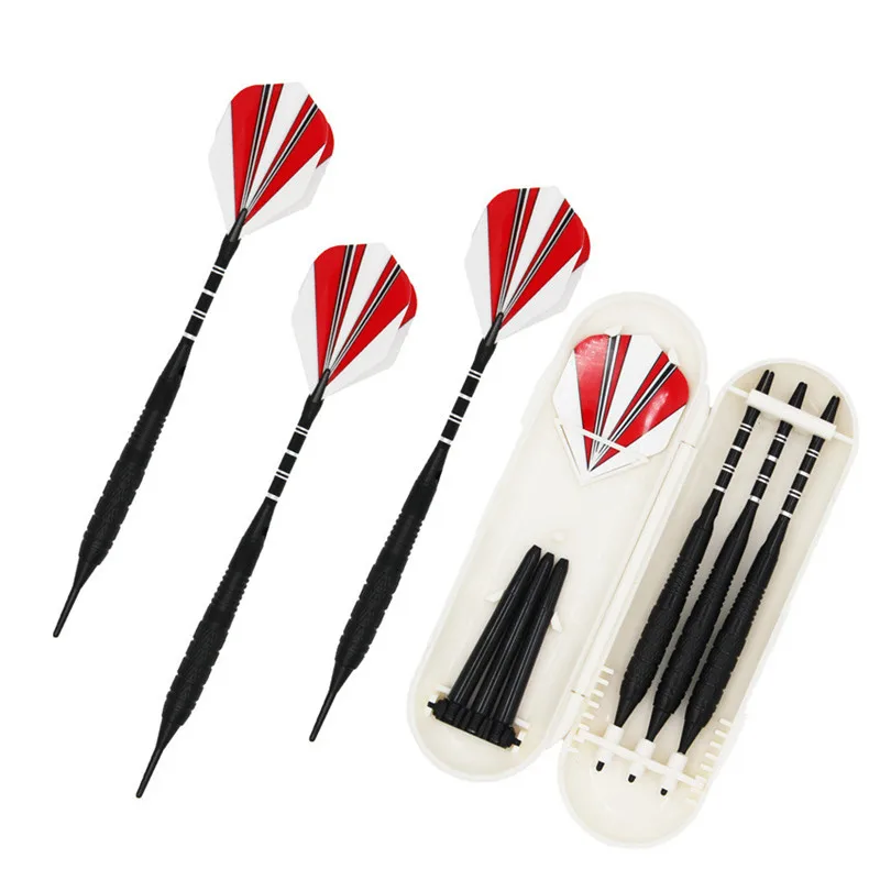 

3pcs/box 17g high quality professional soft darts soft skills darts iron nickel plated straight darts 2019 full set new