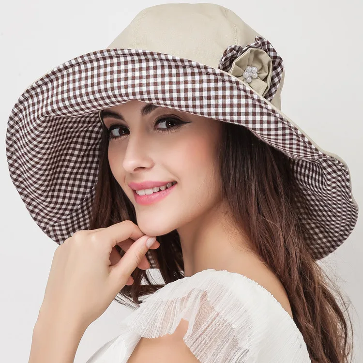 New Arrival Summer Sun Visor Hat Women Folding Sun Cap Wide Brim