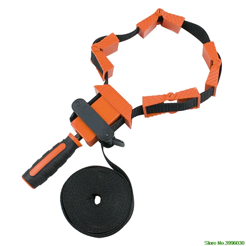 

Pure Nylon Picture Frame Woodworking Band Strap Ratchet Clamp Corner Miter Tool