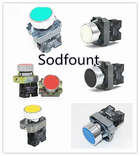 

XB2-BA31 XB2-BA42 XB2-BA51 BA61 BA21 Self-reset Momentary Flush Pushbutton 1 N/O Flat Push Button Switch Replace Telemecanique