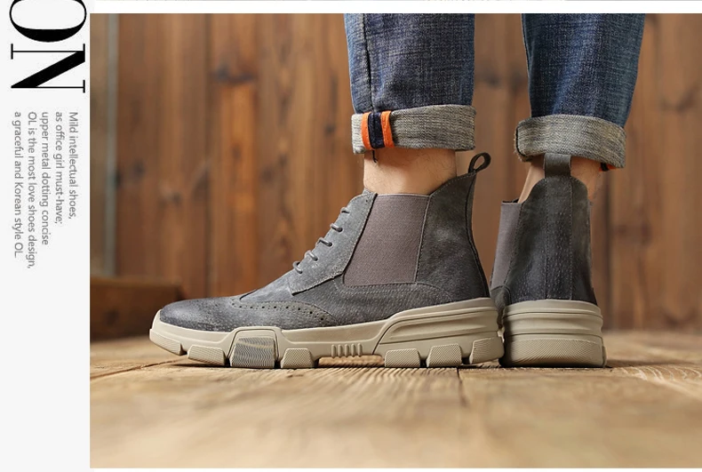 Men's Desert Boots' Army Casual Tactical Ankle Boots Mens Leather Men Winter Boots Men Lace-up Shoes Men Combat Boot Military (15)