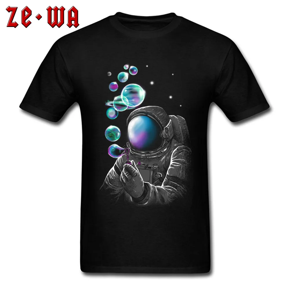 

Astronaut Spaceman Occupy Planet Maker Top T-shirts 2018 New Fashion Short Sleeve Pure Cotton O-Neck Men Retro Tshirt