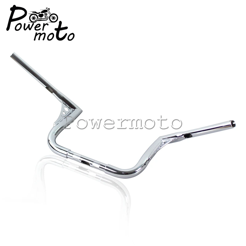 Хромированный руль мотоцикла 1" Rise Handle Bar для Harley Sportster Touring Softail FLST FXST XL Custom