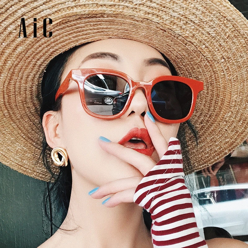 

AiC 2019 Oversized Sunglasses Women big sunglasses vintage men luxury men fashion UV400 aviatir sun glasses brand designer