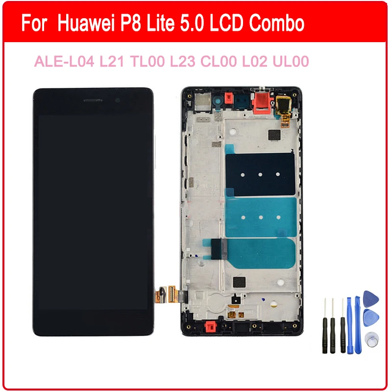 

For Huawei Ascend P8 Lite LCD Display 5.0 Original LCD With Frame Full screen For Huawei Ascend P8 Lite LCD Replacement