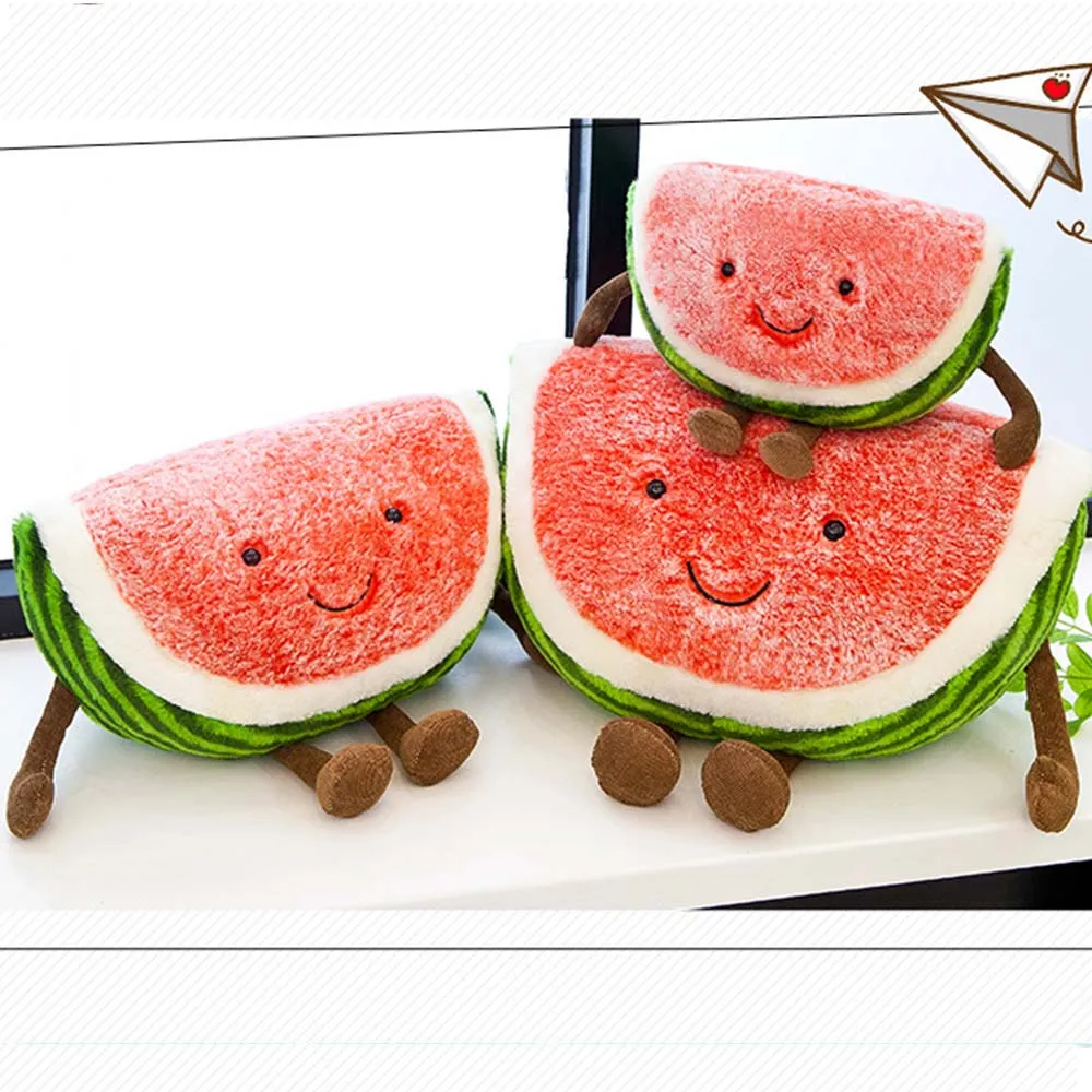 Fruits Simulated cherry face doll plush stuffed watermelon Soft Toy for children baby Plush Stuffed Soft 1 Fruits Simulated cherry face doll plush stuffed watermelon Soft Toy for children baby Plush Stuffed Soft 2