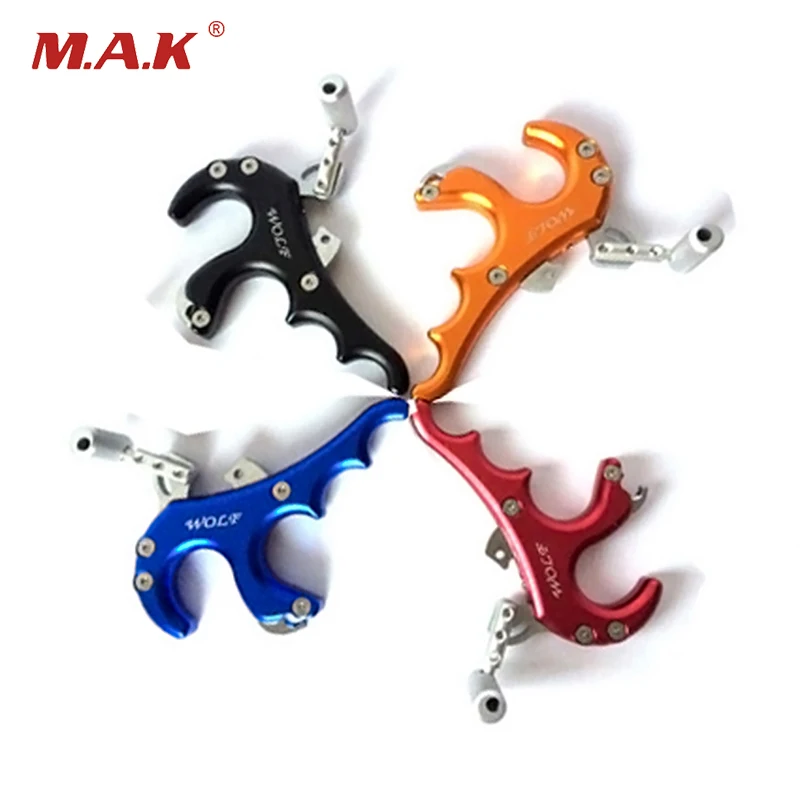 4 Color Archery Caliper Hunting Bow Release Grip Stainless Steel