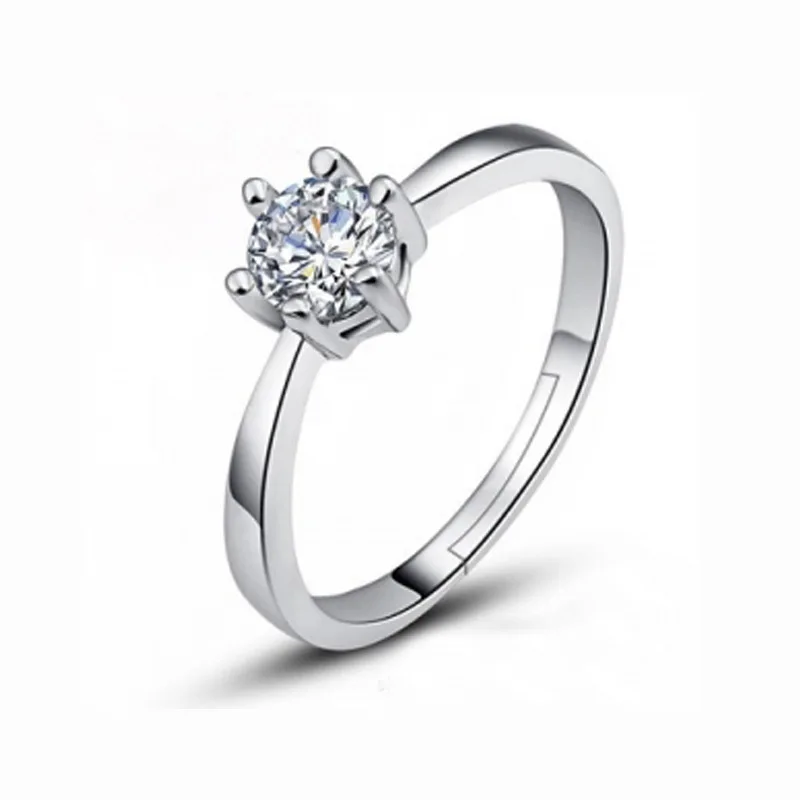 Fabricante al por mayor anillo de oro seis garra Austria circón cristal regalo Navidad para mujeres anillos d | Украшения и
