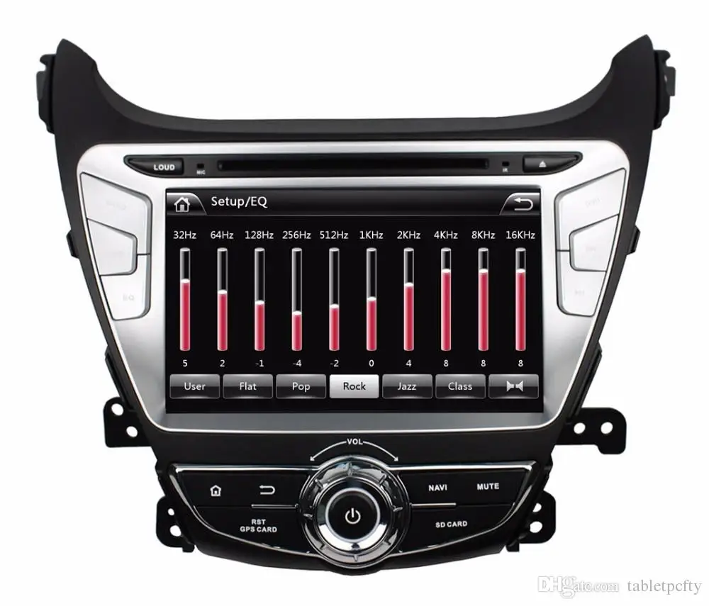 Top 8" in-dash Car DVD player with GPS(optional,audio Radio stereo,USB/SD,AUX,BT/TV,car multimedia headunit for Hyundai Elantra 2014 6