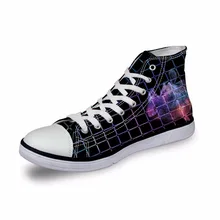 Бесшумный дизайн, повседневные женские кроссовки, женские вулканизированные парусиновые черные клетчатые туфли с 3D принтом кошки, винтажные высокие туфли-балетки комфортные