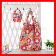 100 шт/лот) Водонепроницаемая нейлоновая многоразовая женская сумка-шоппер