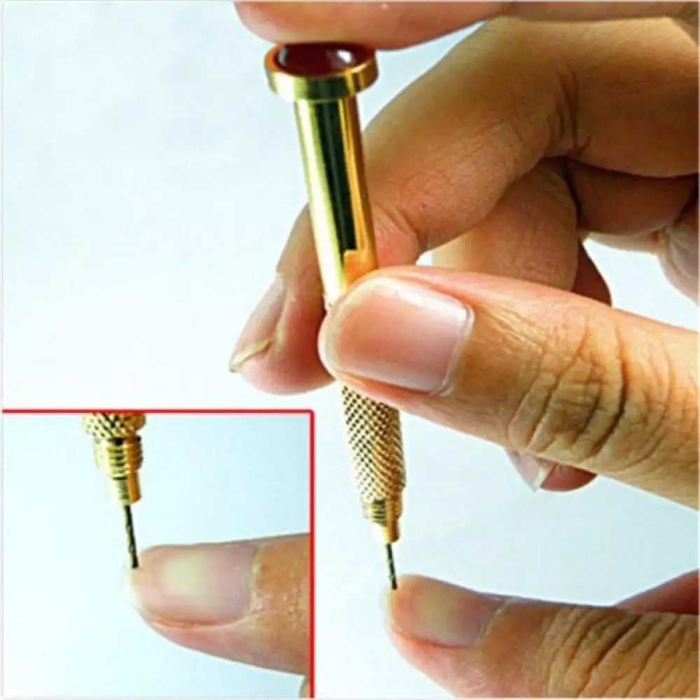 

2pcs/lot Practical Nail Art Design Tips Dangle Metal Pierce Piercing Hand Drill New Tool