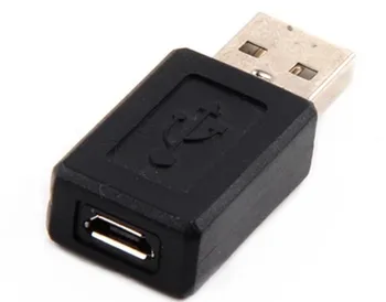

Wholesale 200pcs/lot USB A Male to Micro USB B Female data cable adapter Connector converter Free shipping