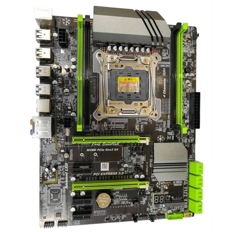 X99 LGA2011 3 материнская плата для Intel I7 E5 4 канальный DDR4 2133/2400/2800 32G RAM NVME SSD M.2 SATA2.0 USB3.0