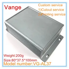 1 шт./лот настенный распределительный корпус 80*37,5*100 мм 6063-T5 алюминиевый корпус для устройства маршрутизатора