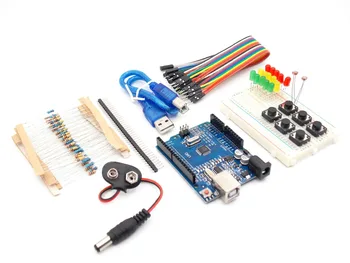 

new Starter Kit UNO R3 mini Breadboard LED jumper wire button compatile