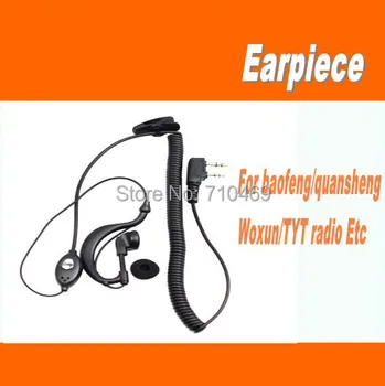 

Freeshipping+20pcs 2 PIN PTT MIC Earpiece for Baofeng TYT Puxing TWO Way Radio Headset earphone Walkie talkie Ham Radio
