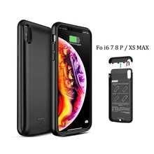 Магнитный чехол с полной крышкой для IPhone X XR XS MAX 10 6 6 S 7 8 Plus Чехлы для аккумуляторов 4000-5500 мАч